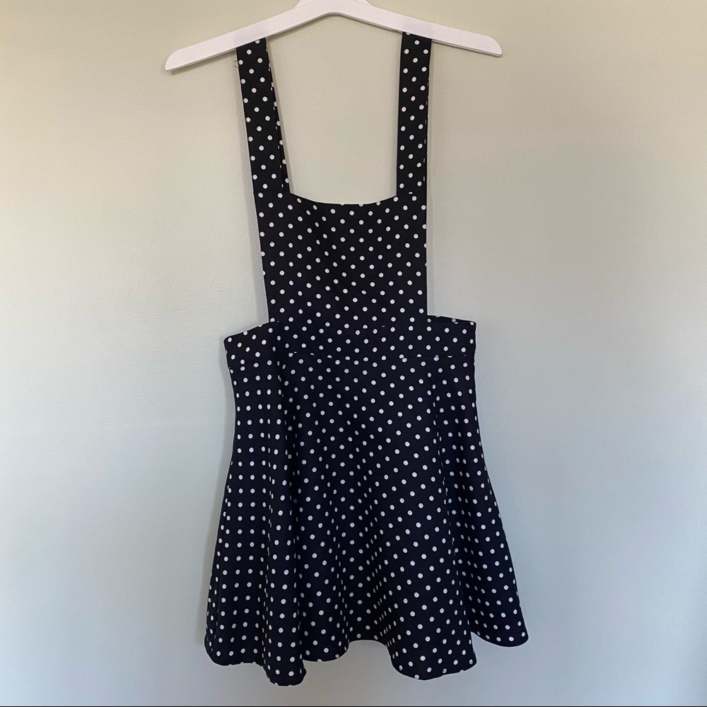 Polka Dot Overall Dress